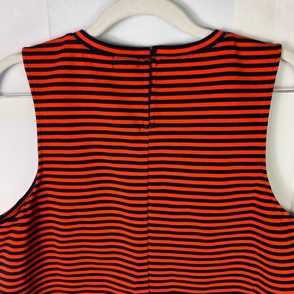 J. Crew Red Striped Sleeveless Blouse Top Medium versatile Tank Top - Picture 11 of 12